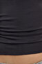Antrasit Viskon/Yumuşak Kumaşlı Fitted Büzgü/Drape Detaylı Kayık Yaka Esnek Örme Bluz TWOAW25BZ00225 - 4