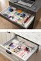 12-Piece Transparent Drawer Organizer 3x(D.DKDRTGN) 4x(K.DKDRGN,K.KARE) 1x(O.DKDRGN) - 3