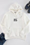 Ecru Oversize/Wide Cut City Back Print Hooded Sweatshirt Tmnaw25Sw00101 - 8