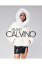 Fur Hooded Coat Alcantara Fabric - 3
