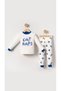 0-4 Years Special Cartoon Printed Baby and Kids Pajama Set - Wide Neck & Special Size Options - 7