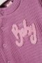 Seasonal Long Sleeve 100% Cotton Baby Girl Snap-On Bodysuit Top and Bottom Set with Leggings Plum - 6