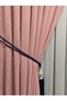 Rustic Hooked Dried Rose Background Curtain Honeycomb Velvet 1/3 Tight Pleat Island Background - 2