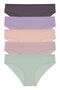 Cotton Ribbed Elastic Panties 5-Pack 3450