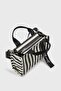 Women's Canvas Handle Detailed Crossbody Bag - 4