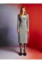 Padded Midi Dress - 5