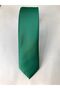 32 Emerald Green / Matte Dupont Woven Handkerchief Tie - 2