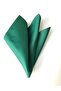 32 Emerald Green / Matte Dupont Woven Handkerchief Tie - 3