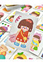 Cute Girl and Tulip 50 Sheets Turquoise Notebook Sticker / Sticker / Bullet Journal / Notebook Embellishment - 4