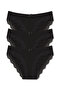 3-Piece Sur Lace Detailed Cotton Women's Panties