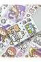 Cute Girl in Purple Hat 50 Sheets Mini Notebook Sticker/Label/Decal/Bullet Journal/Notebook Decoration - 5