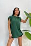 Plain Wear Out Women's Sleeveless Zero Sleeve Trend T-Shirt - 2