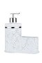 Patterned Liquid Soap Dispenser Kitchen Bathroom Detergent Dispenser Soap Dispenser Brush with Sponge Chamber Brush Not Included - 3