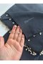 Handcrafted writing edge beaded cheesecloth dowry pocketing daily - 3
