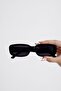 New Season Trend Model Vintage Black Sunglasses - 4