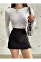 Women's Crew Neck Long Sleeve Fitted/Fitted Blouse - 2