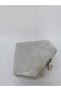 Women's Laser Silver Evening Dress Clutch Portfolio Evening Bag - 4