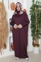 Seasonal Women's Prayer Dress - Hijab Headscarf, Anti-Sweat Clothing and Flowy Ferace - 3