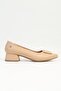 ® |   Pc-54208 Women's Beige Short Heeled Shoes