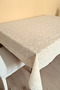 Lace Motif Oil Table Cover 140 X 180 cm - Cream Color-Flower - 2