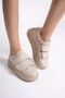Thick Soled Double Velcro Sports Shoes Sneaker Casual Shoes Walking Shoes