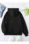 Harajuku Butterfly Thick Cardigan - Black Printed Winter Oversize Hooded Zipper Cardigan with Pockets - 2