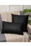 Leather Cushion Set of 2, Special Design Cushion , Leather Pillow, Decorative Cushion for Office, 30 x 50 cm, 45 x 45 cm