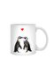 The Penguin Lovers White Cup, Gift, Dowry, Presentation Holder - 2