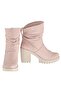 Genuine Leather High Sole Powder Women's Boots - 4