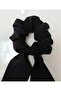 إبزيم الخبز Scrunchie باللون الأسود - 5