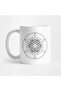 Sacred Geometry Teal Metatron Black Mug, Gift, Dowry Box, Presentation Box
