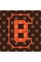 Cb Football Monogram - كأس بني، هدية، مهر، حامل عرض - 3