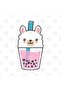 Boba Llama Kawaii Bubble Tea Boba Milk Mug, Gift, Dowry, Presentation - 2