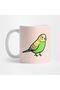 Green Budgie Mug, Gift, Dowry, Presentation