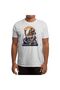 Vintage Scuba Diver Girl and Octopus Patterned Unisex White T-Shirt - 4