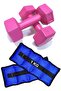 Hand And Ankle Weight 2x1 Kg Sandbag And 2x1kg Dumbbell Dumbbell Set Weight Sets Blue - 8