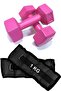 Hand And Ankle Weight 2x1 Kg Sandbag And 2x1kg Dumbbell Dumbbell Set Weight Sets Black - 3