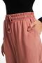 Elastic Waist Wide Leg Trousers Powder - 4