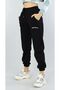 Women's Black High-Waist Jogger Pants