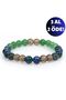 100% Real Natural Stone Healing and Health Bracelet |   Azurite, Aventurine, Smoky Quartz Natural Stone - 3