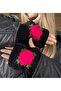 Fingerless Rose Detailed Gloves, Hand Knitted Gloves, Crocheted Gloves - 2