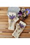 Lavender Embroidered Fingerless Gloves - Hand Knitted and Crocheted - 2