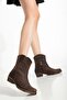 Crazy Leather Women's Cowboy Boots - Brown - 2
