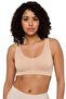 Women's Thick Strap Padded Bustier Half Tank Top Bra Set of 3 - 7