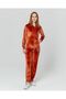 Women's Stone-Embellished Ribbed Hem Velvet Set - 3