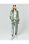 Women's Stone-Embellished Ribbed Hem Velvet Set - 4