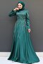 Emerald Suay Hijab Evening Dress - 3