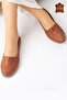Barvey (100%) Genuine Leather Comfortable Women's Flat Shoes 1298