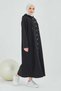 Front Snap Hijab Cap Btc0003 Black