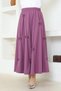 Bow Detailed Skirt Brc1507 Purple - 3